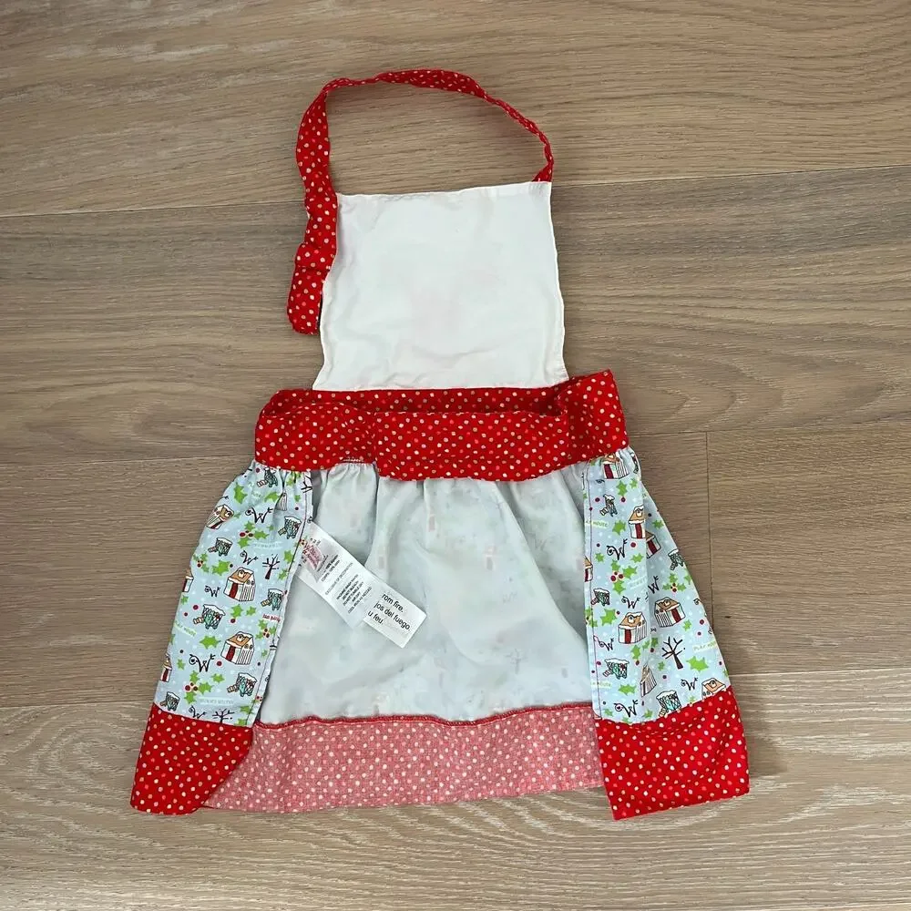 Wellie Wishers Little Girl's Holiday Apron Adjustable Straps American Girl